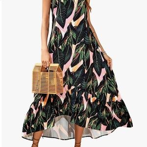 NWOT Tropical Summer Dress small